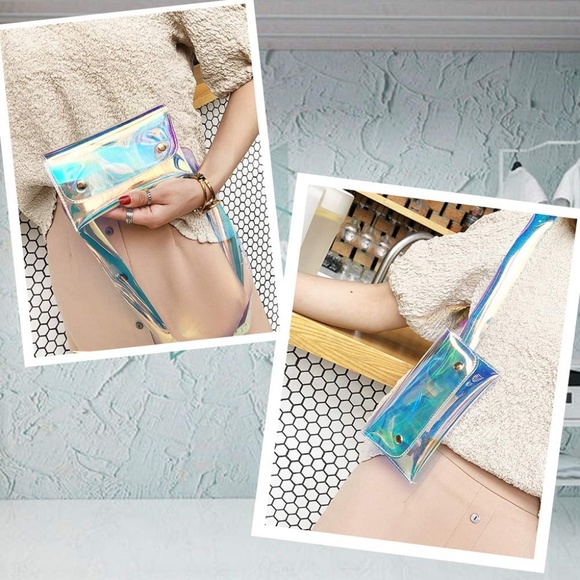 🔴 Holographic Fannypack - Trendy Belt Closure - Picture 4 of 8